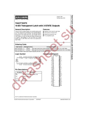 74ACT16373MTD datasheet  